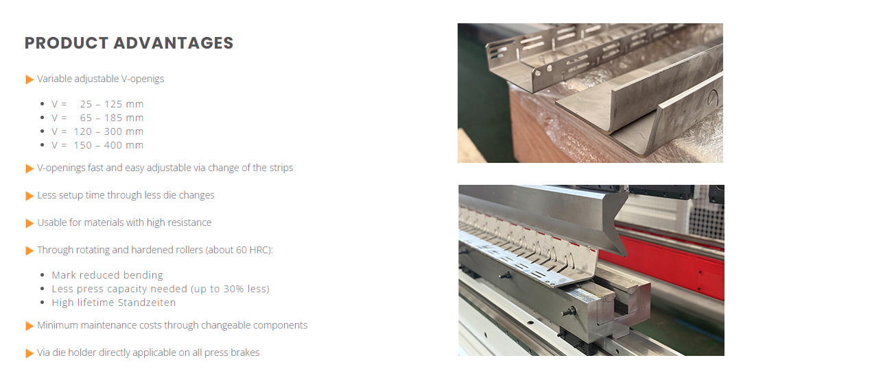 press brake Adjustable -V die