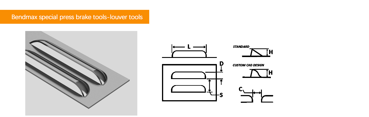 press brake louver tools