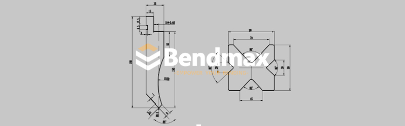 Standard Four V-Die for V bending