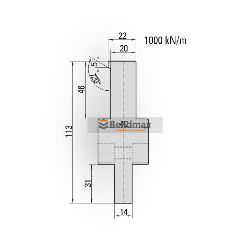press brake tool Punch/top-tool adaptors 50.981 press brake tool Punch/top-tool adaptors 50.981