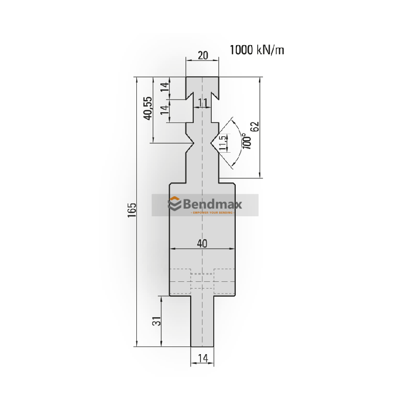press brake tool Punch/top-tool adaptors 50.983 press brake tool Punch/top-tool adaptors 50.983